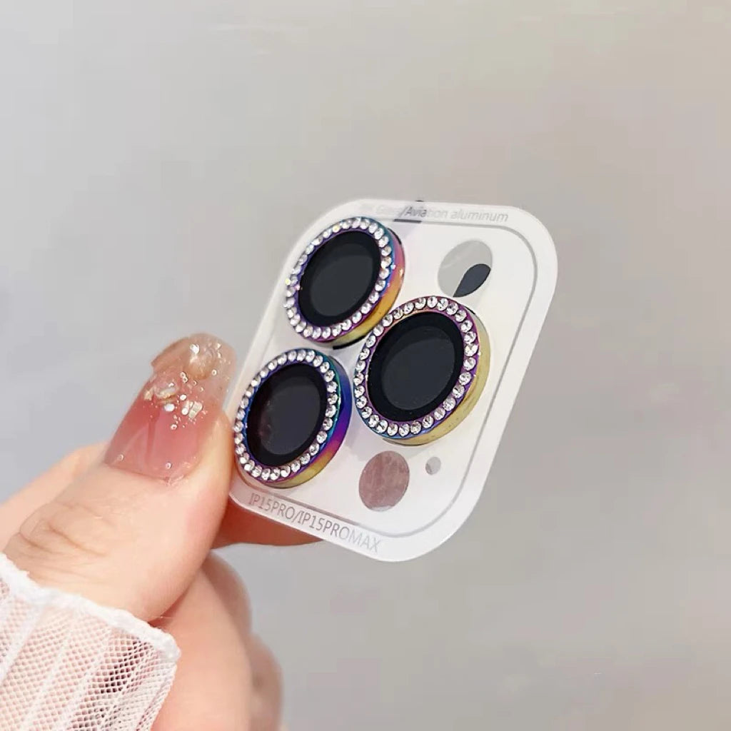 Glitter Diamond Lens Protector ✨ | For iPhone 12-15 Pro Max/Mini/Plus