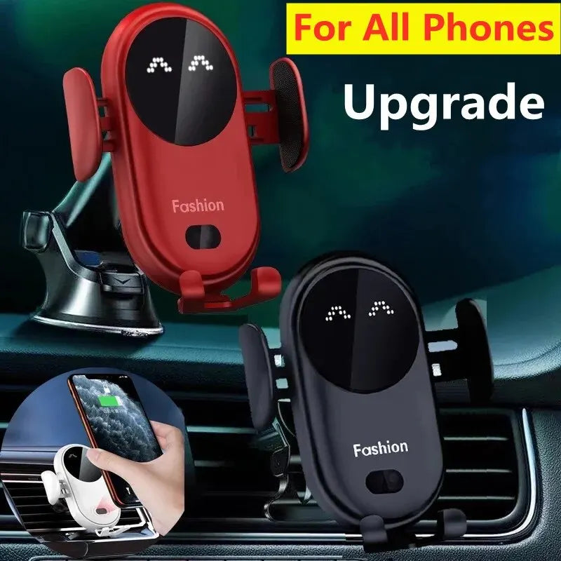 Car Wireless Charger & Phone Mounts | 15W Fast Charging with Infrared Auto Grip 📱