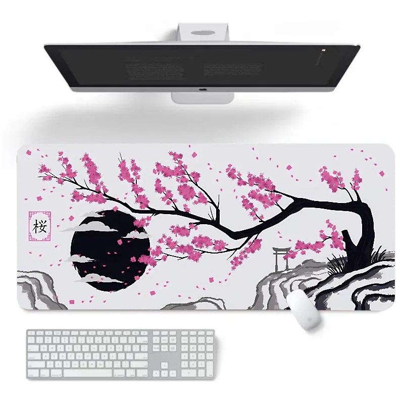 RGB Cherry Blossom Mouse Pad 🌸| Large Gaming Desk mat & Laptop Accessory 🎮