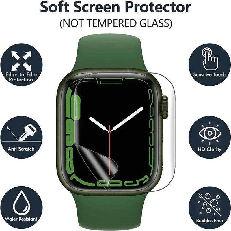 Hydrogel Film for Apple Watch ✨ | Series 1-9, SE, Ultra (38-49mm) 📱