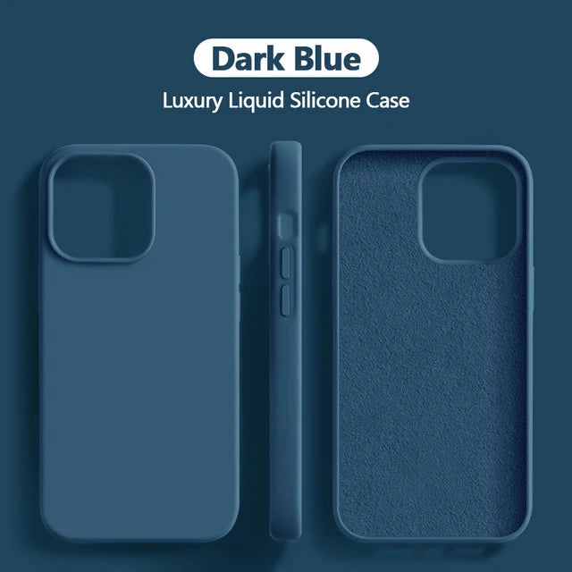 Original Liquid Silicone Case for iPhone 11-15 Series