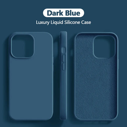 Original Liquid Silicone Case for iPhone 11-15 Series