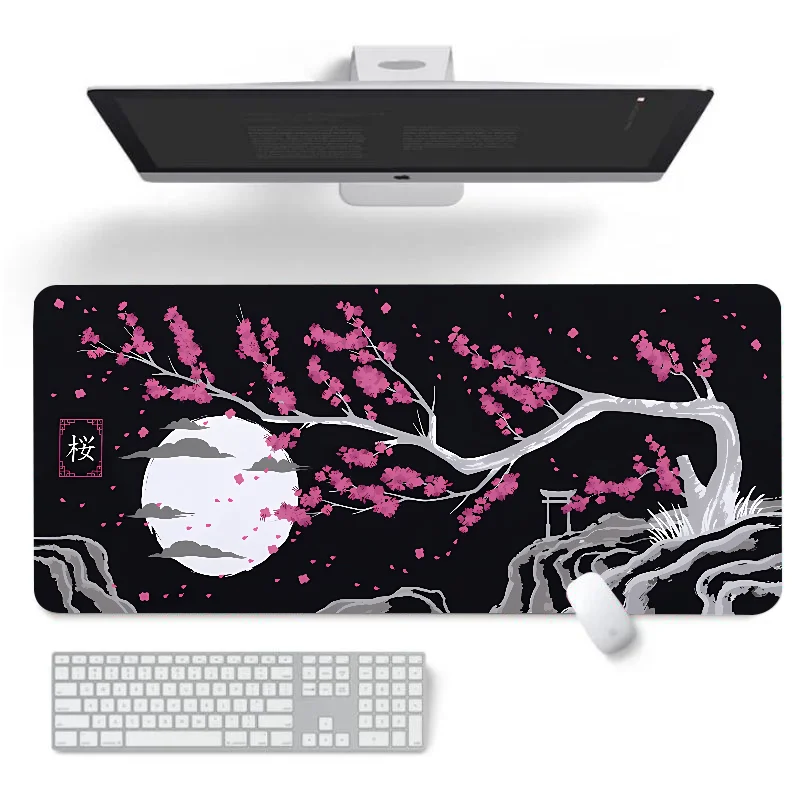 RGB Cherry Blossom Mouse Pad 🌸| Large Gaming Desk mat & Laptop Accessory 🎮