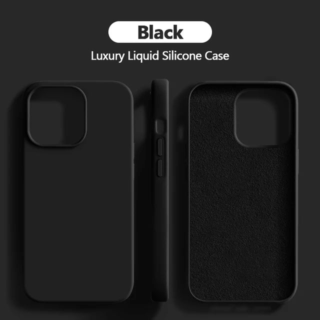 Original Liquid Silicone Case for iPhone 11-15 Series