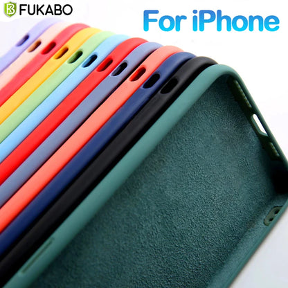 Original Liquid Silicone Case for iPhone 11-15 Series