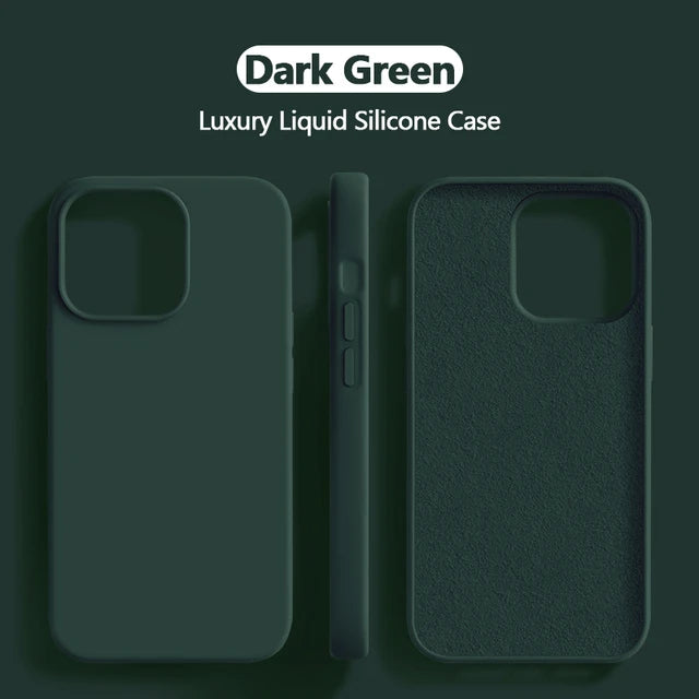 Original Liquid Silicone Case for iPhone 11-15 Series