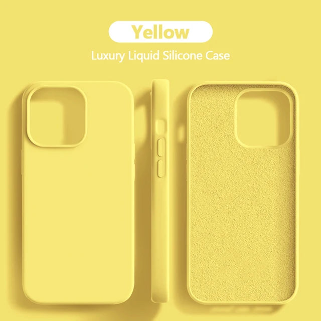 Original Liquid Silicone Case for iPhone 11-15 Series